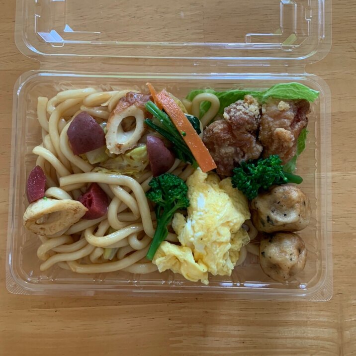 おばあちゃんのお弁当2  カリカリ梅焼うどん